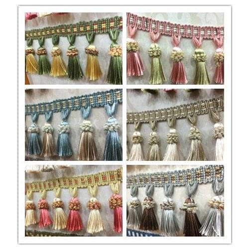5 meters / batch 8 CM long European new curtains Sui tassel lace decorative accessories decorative sewing handmade textile