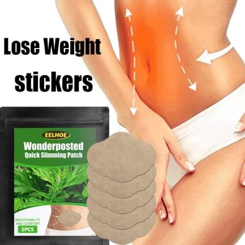 5 Pcs/pack Lose Weight Slim Navel Sticker Weight Lose Products Slim Patch Burning Fat Patches Hot Body Shaping Slimming Stickers