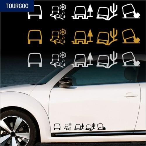 Car Styling Decor Terrain Stickers for Land Lover Evoque Velar Ranger Lover Sport Discovery Tailgate Side Stickers