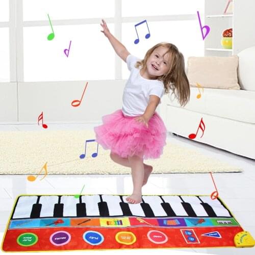 Baby Musical Mat Montessori Toys Piano Carpet with Animal Educational Toys for Kids Music Game Instrument Baby toy 1 to 2 years