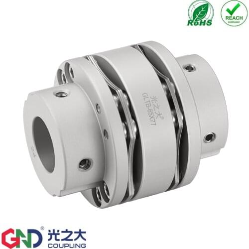 GLTB 8 Screws High Rigidity Stepped Double Diaphragm Keyway Series shaft coupling diameter 56mm length 64mm
