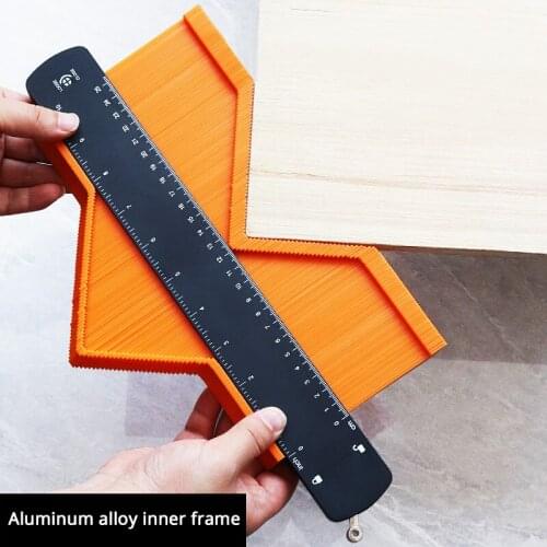 Contour Gauge with Lock, 6" 10" Profile Shape Copy Tool Plastic Ruler for Corners Woodworking Templates Tiles Laminate DIY Gifts