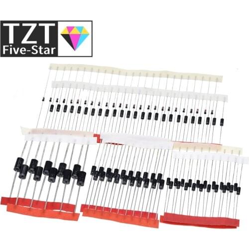 Fast Switching Schottky Diode kit set 1N4148 1N4007 1N5819 1N5399 1N5408 1N5822 FR107 FR207,8values=100pcs,Electronic Components