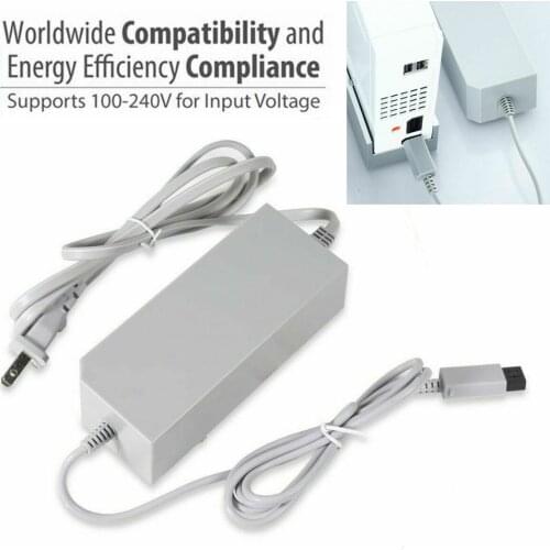 Suitable For Nintendo Wii console system AC Wall Charger Power Supply Adapter Cable 110-240V Fit for Nintendo Wii Console