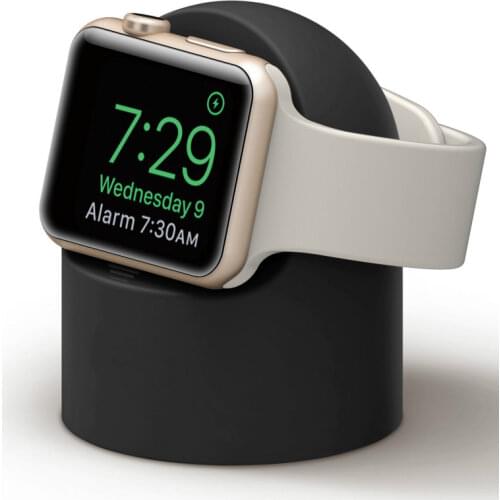 Holder for Apple Watch Series 6 SE 5 4 3 21 Stand Watch Stand Keeper Home Charging Holder for IWatch Modern Silicone Stand
