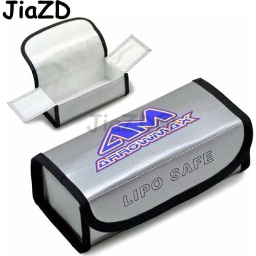 Lipo Battery Portable Fireproof Explosion-proof Safety Bag Fire Resistant 185x75x60mm for RC Lipo Battery Y02