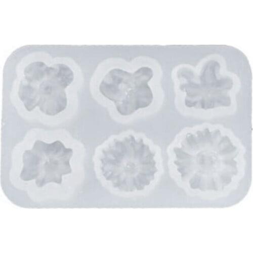 DIY Resin Crystal Epoxy Mold Small Flowers Decorations Casting Silicone Mould 652B