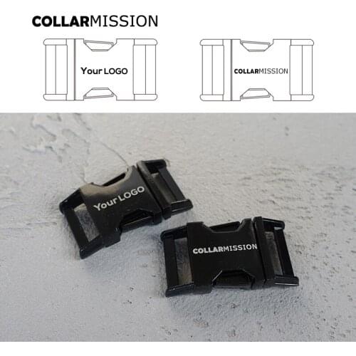 Engraved buckle, We provide laser engraving service customize LOGO 20mm black CK20H
