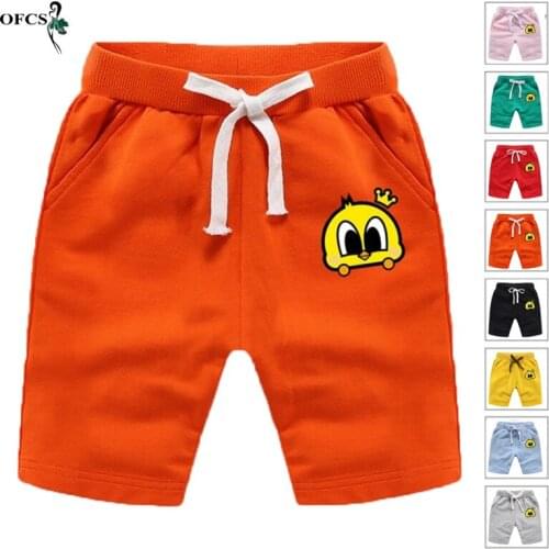 Retail Summer Hot Children Shorts Cotton Cartoon Elastic Waist Shorts Boys Girls Fashion Sports Pant Kids Beach Panties Clothing