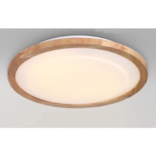 Solid Wooden personality Light printing modern minimalist Japanese style wood ceiling log living room bedroom lamp ZA MZ62