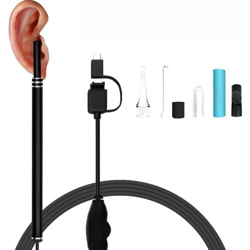 High Definition Visual Ear Spoon Cleaning Endoscope Cleaner Ear Wax Removal USB for Android Type-c with Mini Camera Ear Care