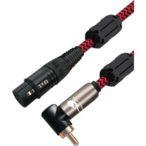 High Quality Angle Male RCA to XLR 3Pin Female Audio Cable for Shielded Audio Speaker Microphone Cable Cords 1M 2M 3M 5M 8M