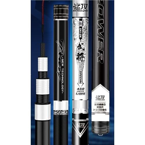 3.6m-5.4m-7.2m High-end hand fishing rod 6H ultra-light and super hard 19-tuning pole carbon carp fishing rod spare Rotate tip