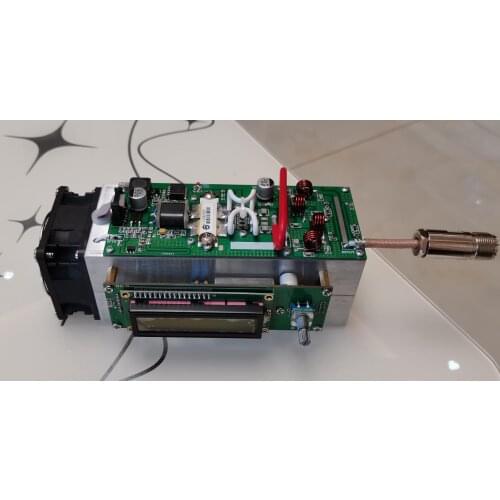 High Precision 120W Adjustable 87.5-108MHz FM Transmitter Radio Station Ham Full Protection Design Support SD Card MP3