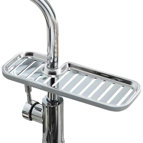 1pcs Bathroom Organizer Over Sink Adjustable Sponge Soap Storage Holder Drying Dish Drain Bracket for Bathroom Kitchen Organizer