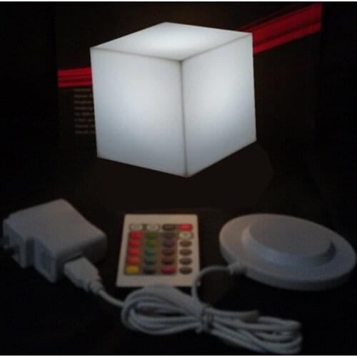 13cm LED square night light glowing decorative led cube lumineux for table lamp/room mood light decorative 10pcs