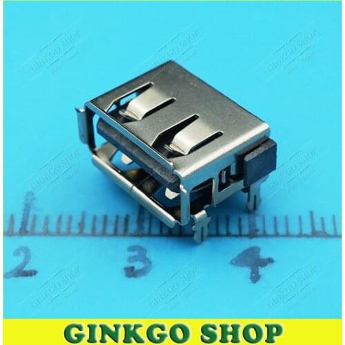 10pcs/lot 2.0 USB Interface USB Female Connector 10mm Length