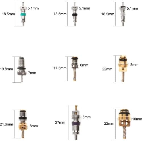 134pcs Car Air Conditioning Valve Core 134a R134a A/C Sealing Kit