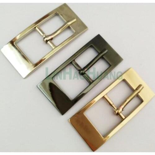 24pcs/lot 18mm metal alloy belt pin buckle rectangle buckle shinny nickle black gold bag belt accessories free shipping