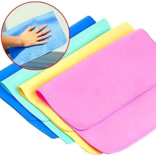30*20cm Car Wash Cloth Cleaning Microfiber High Absorbent Wipes Quick-drying Towel Synthetic Deerskin PVA Chamois Cham