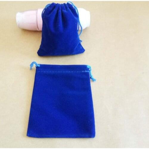 50pcs 7x9 10x12cm Blue Velvet Bags Jewellery Pouch Gift Bags Wedding Drawstring Bag Woman Jewelry Display Gift Packaging Bag Diy