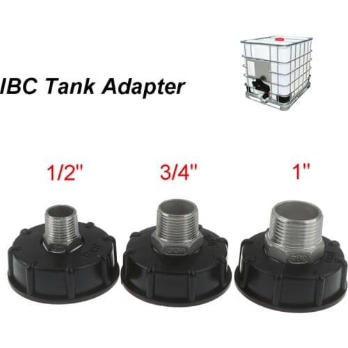 60mm Thread IBC Water Tank Adapter Garden Fittings Replacement 1/2" 3/4" 1"