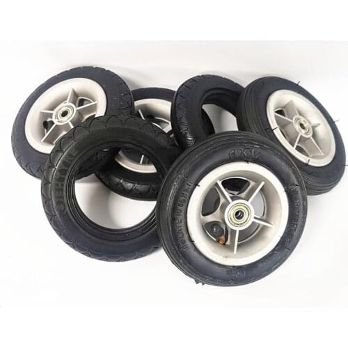 CD Accessories Folding Bicycle 6 "tire 6X1 1/4 A-bike 6X1 1/4 Tire Inner and Outer Tire Solid Whole Wheel Front and Rear Hub