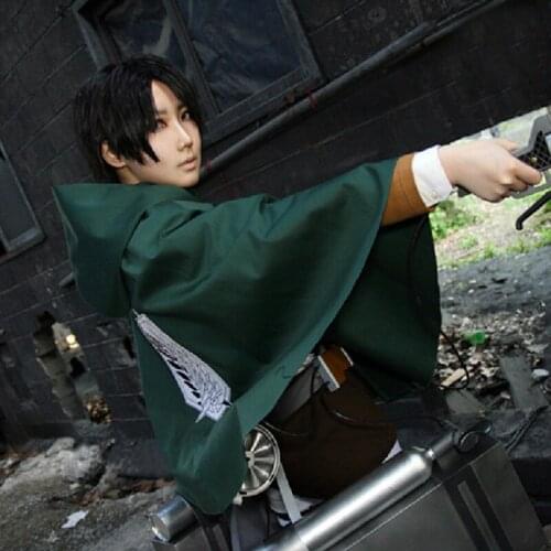 Anime Attack on Titan Cosplay Costume Eren Mikasa Cloak Shingeki no Kyojin Cosplay Scout Legion Cape Jiyuu no Tsubasa Printing
