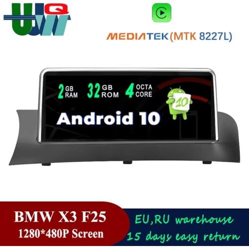 Soundgo Car Radio Android 10 Multimedia Player for BMW X4 F26 X3 F25 2011 2012-2017 Car Stereo Autoradio GPS Navigation Carplay