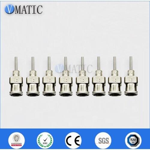 Free Shipping High Precision All Metal Tips 18G 1/4 Inch Blunt Stainless Steel 12Pcs Dispensing Syringe Needle Tips