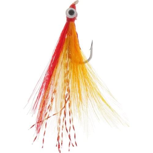 Clouser Minnow Flies Fly Fishing- Bead Eyes Floating Flies Insects Lure Baits Saltwater and Freshwater