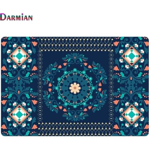 DARMIAN Ethnic Tribal Flowers Pattern Carpets Soft Nordic Home Large Carpets for Living Room Bedroom Area Rug Coffee Table Rugs