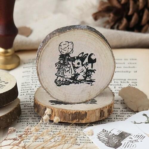 Vintage Forest Adventure Series decoration stamp wooden rubber stamps for scrapbooking stationery DIY craft standard stamp