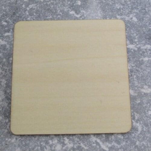 Wood square blank pcs simple wood shapes geometric wood squareshapes