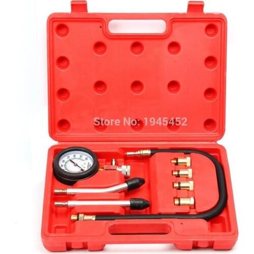 Motor Auto Petrol Engine Cylinder Pressure Gauge Diagnostic Tool Compression Tester Set Rapid Type Tester Kit Car Tools New Hot