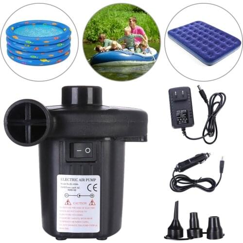 Electric Air Pump 150W Outdoor Kayak Inflatable Toys Airbed Boat Cushion Swimming Pool Yoga Ball Sofa Inflator