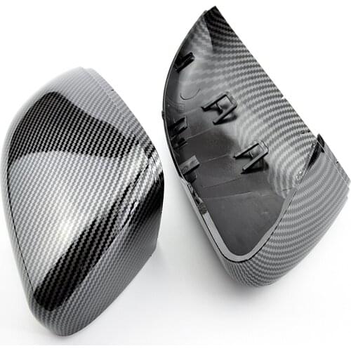 2X Wing Mirror Cover Caps (Carbon Effect) for Volkswagen Mirror Cover Caps For VW Golf MK6 R20 Touran Golf GTI 6 Golf 6 R