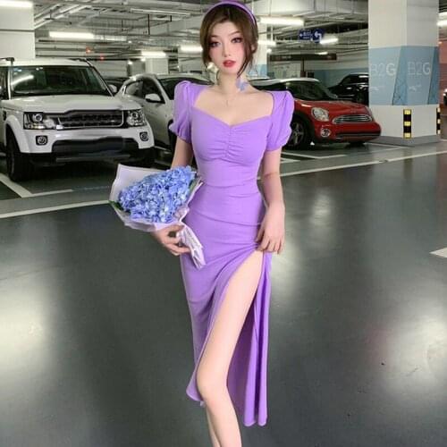 Red Summer Bodycon Dresses Sexy Style Womens Clothing Purple Dress Party Evening Elegant Fashion Brand Club Ladies New Vestidos