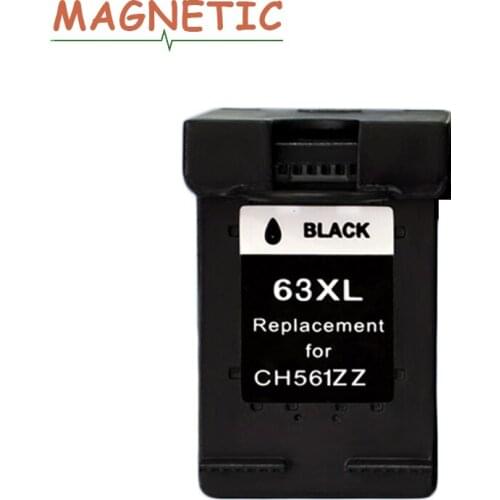 Magnetic Compatible Black Ink cartridge for HP63 for HP Deskejt 1112 2130 2132 3630 Officejet 3830 4650 4652 Envy 4516 4512 4520