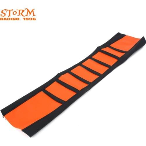 Motorcycle Universal Striped Rubber Gripper Soft Seat Cover For KTM SX XC XCF EXC EXCF XC-W SX-F 85 125 150 200 250 300 350 450