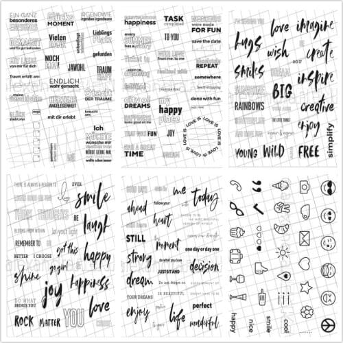 German clear stamp for diy scrapbook / album decoration embossed diy paper card B604