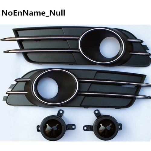 One Pair of Car Lower Bumper Grille with Fog Light Decoration for Audi A6 C7 2012-2014 Auto Grilles, Vehicle Grilles Car-Styling