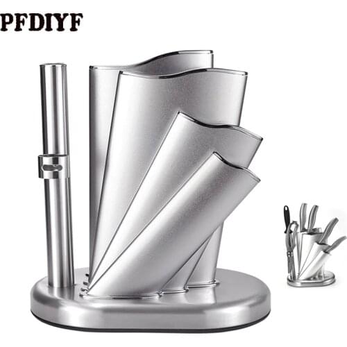 2019 Newest Knife Stand Holder for Kitchen Knife Stainless Steel Cooking Knife Holder Stand Block High End Kitchen Accessories