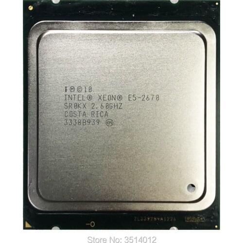 Intel Xeon E5-2670 E5 2670 2.6 GHz Eight-Core Sixteen-Thread CPU Processor 20M 115W LGA 2011