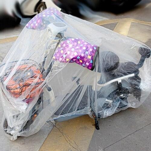 New Disposable Motorcycle Cover Transparent Protector Covers All Season Outdoor Waterproof Bike Scooter Rain Dustproof Covers