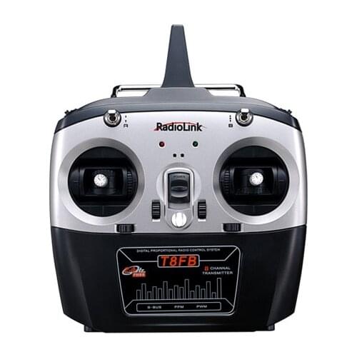 RadioLink T8FB 2.4GHz 8ch RC Transmitter R8EF Receiver Combo Remote Control for RC Helicopters DIY RC Quadcopter Plane F18738/9