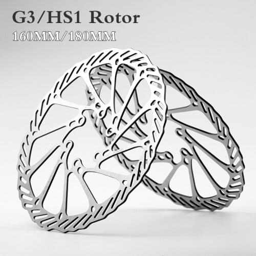 2 Pcs G3 HS1 Mountain Bicycle Rotor 160/180mm MTB Road Bike Stainless Steel Rotors with 6 Bolts Hydraulic Disc Brakes Bike Parts