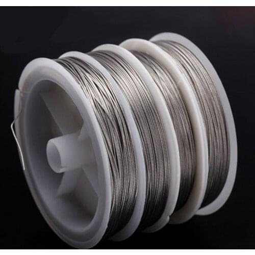 50M Fishing stainless steel wire Fishing lines 10m max power 7 strands soft wire lines Cover with plastic Waterproof Coating