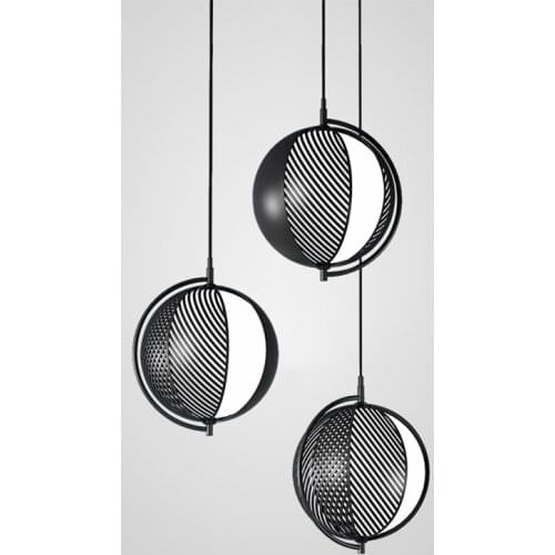 Swedish Designer Pendant Lights Postmodern Iron Glass Hanglamp For Dining Room Bedroom Nordic Home Decor Loft Hanging Luminaire