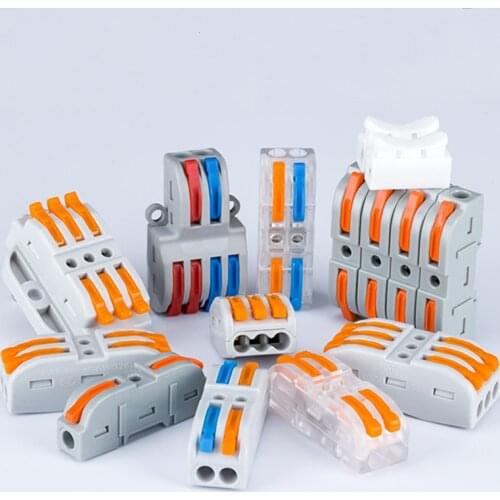 SPL-2 Universal Cable Connectors 222 TYPE Fast Home Compact Wire Connection Push In Button-Type Quick Power Wiring Terminal